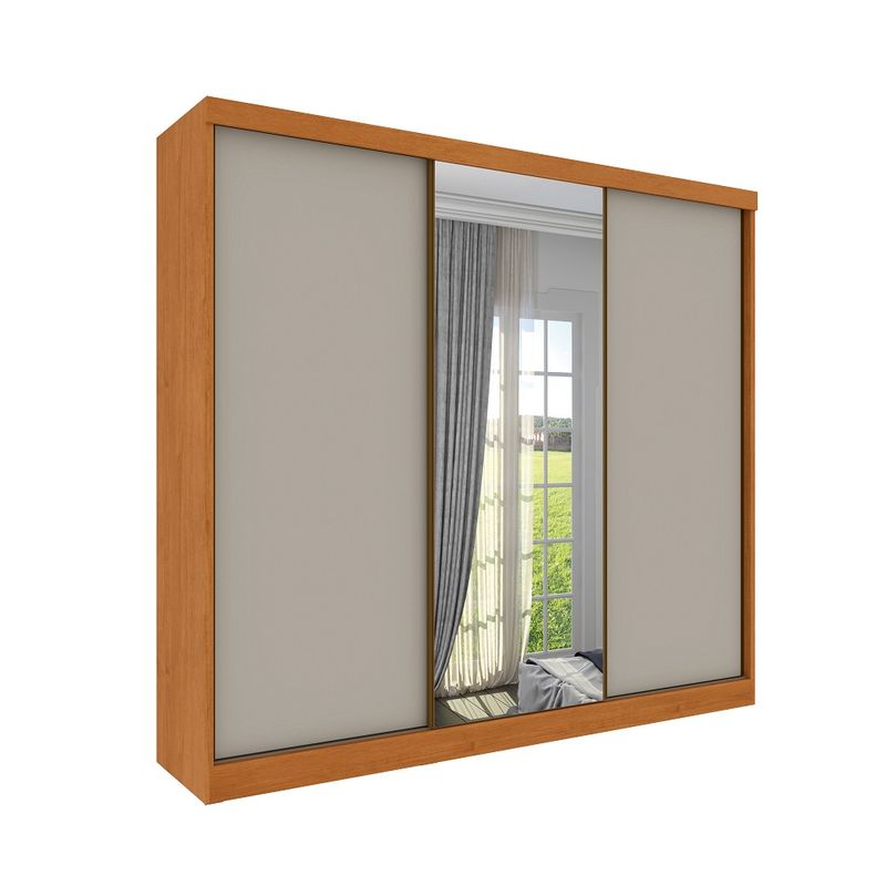 Guarda-Roupa-Casal-com-Espelho-3-Portas-de-Correr-Monte-Carlo-Tcil