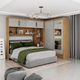 Quarto Modulado Casal com Espelho 6 Portas Belém Carioca Móveis
