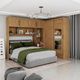 Quarto Modulado Casal com Espelho 6 Portas Belém Carioca Móveis