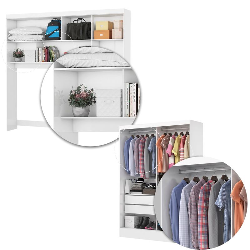 Quarto-Modulado-Casal-6-Portas-com-Espelho-e-Cama-Belem-Carioca-Moveis