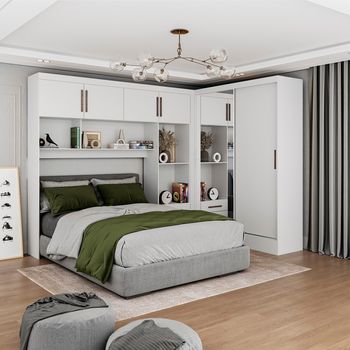 Quarto Modulado Casal com Espelho 6 Portas Belém Plus Carioca Móveis