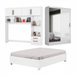 Quarto-Modulado-Casal-com-Espelho-e-Cama-6-Portas-Belem-Plus-Carioca-Moveis