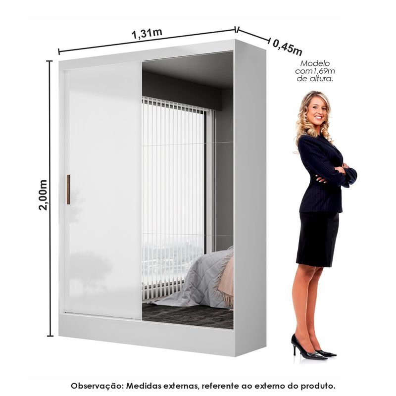 Quarto-Modulado-Casal-com-Espelho-e-Cama-6-Portas-Belem-Plus-Carioca-Moveis