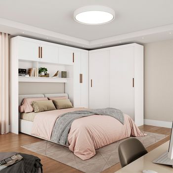 Quarto Modulado Casal 7 Portas Belém Carioca Móveis
