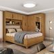 Quarto Modulado Casal com Espelho e Cama 7 Portas Belém Carioca Móveis