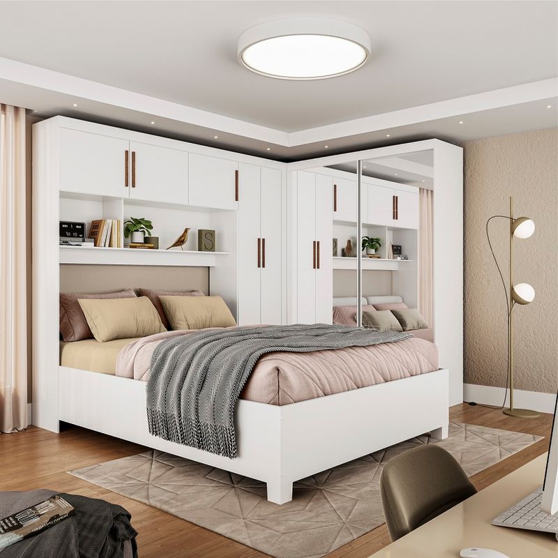 Quarto-Modulado-Casal-com-Espelho-e-Cama-7-Portas-Belem-Premium-Carioca-Moveis