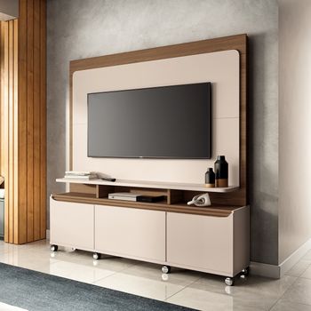 Estante Home para TV até 70 Polegadas 2 Portas 1 Gaveta Quantum HB Móveis
