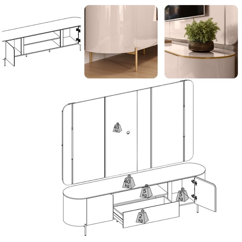 Rack-com-Painel-para-TV-ate-75-Polegadas-LED-2-Portas-100-MDF-Areta-DJ-Moveis