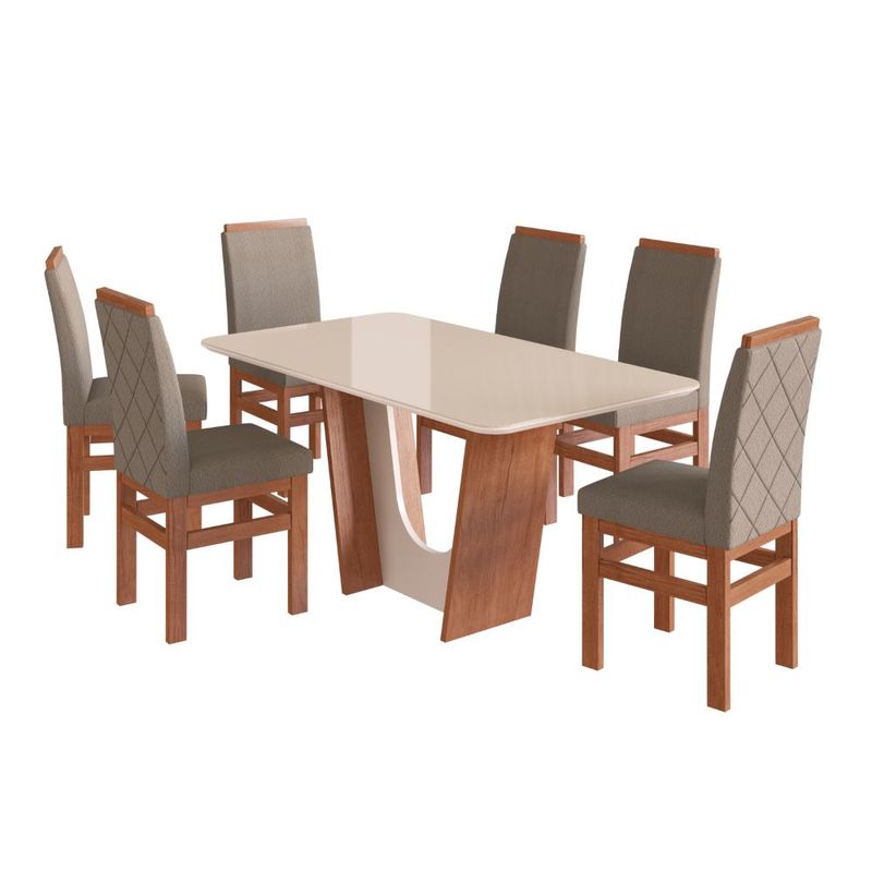 Conjunto-Sala-de-Jantar-Mesa-com-Tampo-de-Vidro-160cm-e-6-Cadeiras-em-Madeira-Macica-13619-Zamarchi