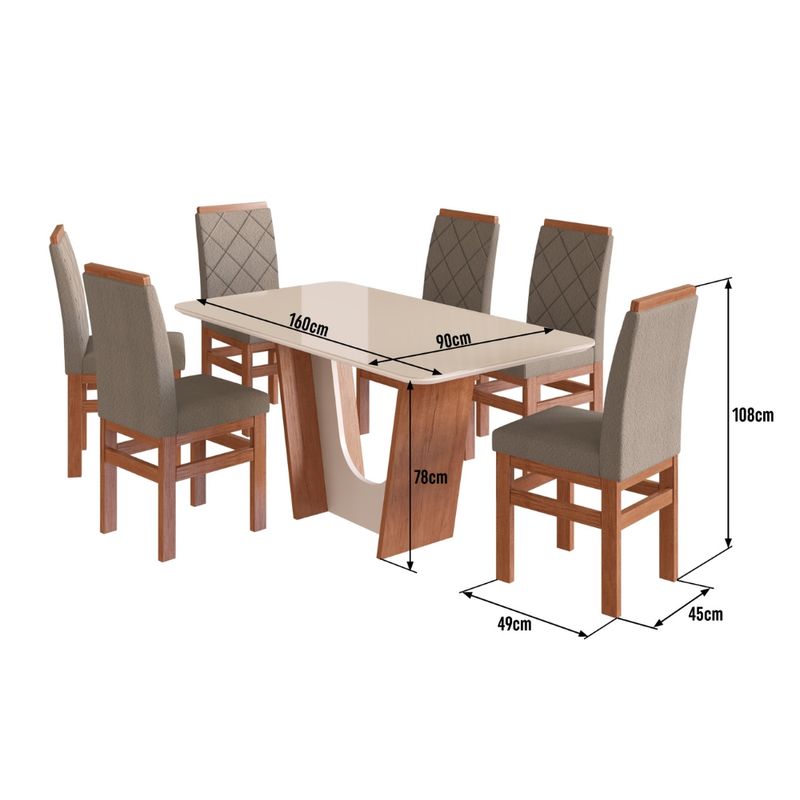 Conjunto-Sala-de-Jantar-Mesa-com-Tampo-de-Vidro-160cm-e-6-Cadeiras-em-Madeira-Macica-13619-Zamarchi