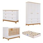Quarto-de-Bebe-Completo-com-Guarda-Roupa-Comoda-Berco-e-Colchao-Liza-Permobili