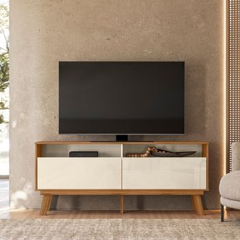 Rack para TV até 65 Polegadas 2 Portas com Pés Olinda Mobler