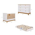 Quarto-de-Bebe-com-Comoda-Berco-e-Colchao-Liza-Permobili