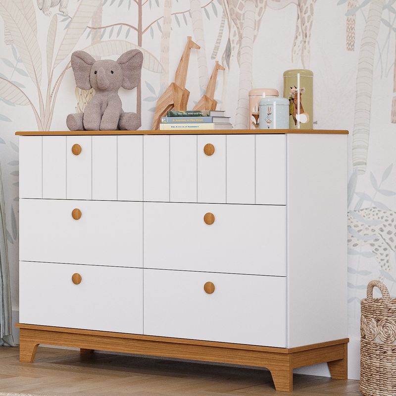 Quarto-de-Bebe-com-Comoda-Berco-e-Colchao-Liza-Permobili