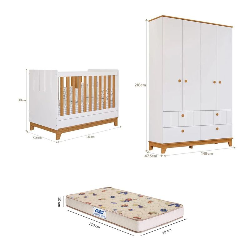 Quarto-de-Bebe-com-Guarda-Roupa-Berco-e-Colchao-Liza-Permobili