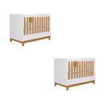 Quarto-bebe-gemeos-com-2-Bercos-Mini-Cama-Liza-Permobili