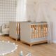 Quarto bebê gêmeos com 2 Berços Mini Cama Liza Permobili