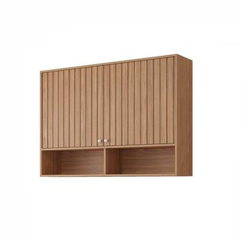 Armário Aéreo Ripado 2 Portas 120cm em MDF Divina MGM Móveis