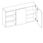 Armario-Aereo-2-Portas120cm-em-MDF-Luana-Aramoveis