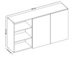 Armario-Aereo-2-Portas120cm-em-MDF-Luana-Aramoveis