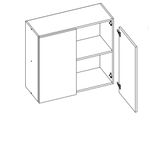 Armario-Aereo-2-Portas-70cm-em-MDF-Luana-Aramoveis