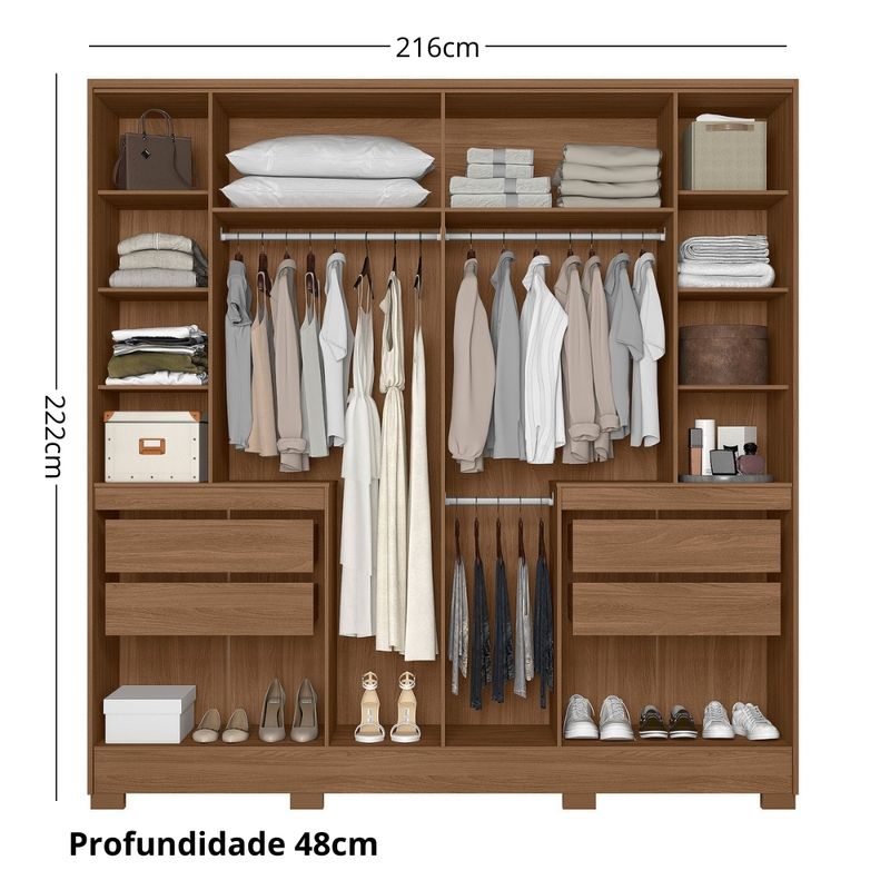 Guarda-Roupa-Casal-Frisado-com-Espelho-6-Portas-e-Pes-Alasca-Moval