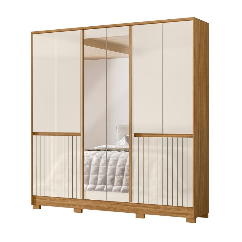 Guarda-Roupa-Casal-Frisado-com-Espelho-6-Portas-e-Pes-Alasca-Moval