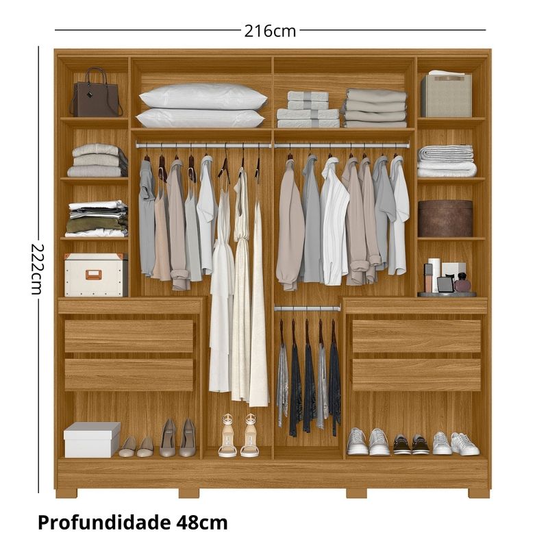 Guarda-Roupa-Casal-Frisado-com-Espelho-6-Portas-e-Pes-Alasca-Moval