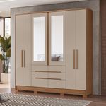 Guarda-Roupa-Casal-com-Espelho-6-Portas-3-Gavetas-e-Pes-San-Francisco-Moval