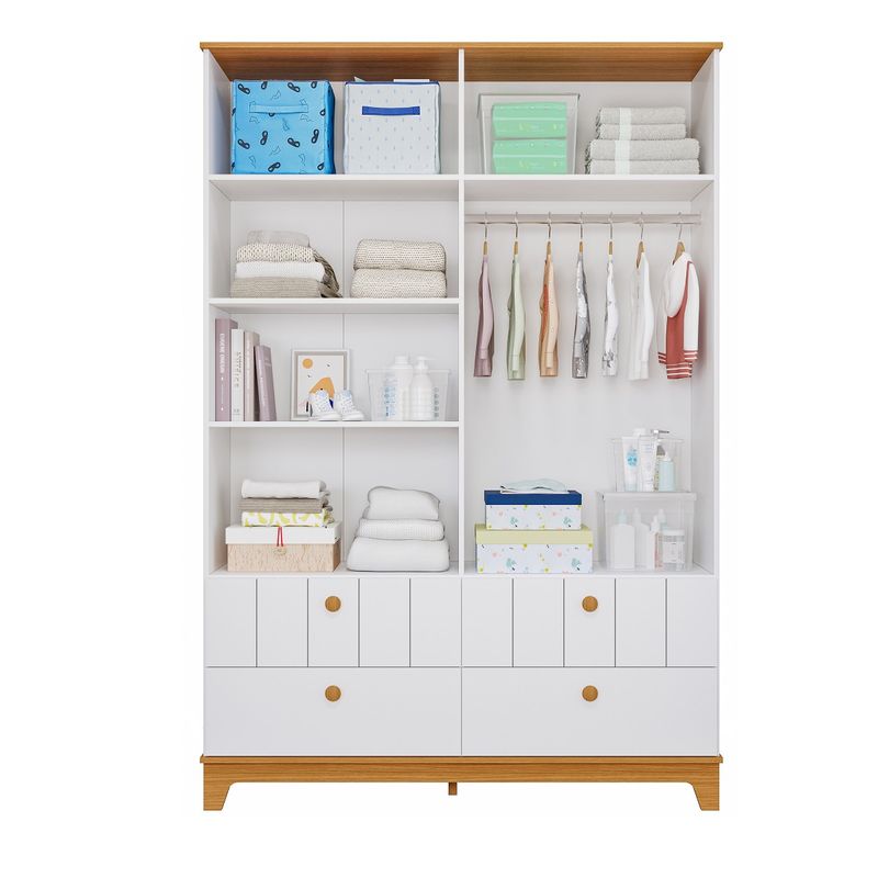 Quarto-Infantil-com-Guarda-Roupa-e-Comoda-MDF-Liza-Permobili