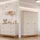 Quarto Infantil com Guarda Roupa e Cômoda MDF Liza Permobili