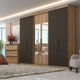 Guarda Roupa Casal com Espelho 6 Portas Passione Glass THB