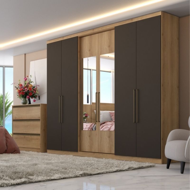 Guarda-Roupa-Casal-com-Espelho-6-Portas-Passione-Glass-THB