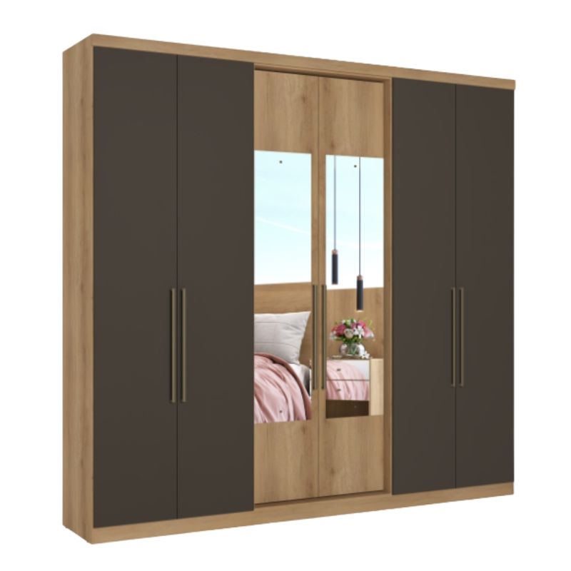 Guarda-Roupa-Casal-com-Espelho-6-Portas-Passione-Glass-THB