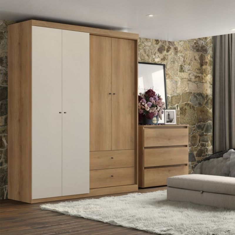 Guarda-Roupa-Solteiro-4-Portas-2-Gavetas-Star-THB