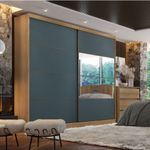Guarda-Roupa-Casal-com-Espelho-2-Portas-de-Correr-em-MDF-Malaga-GlassTHB