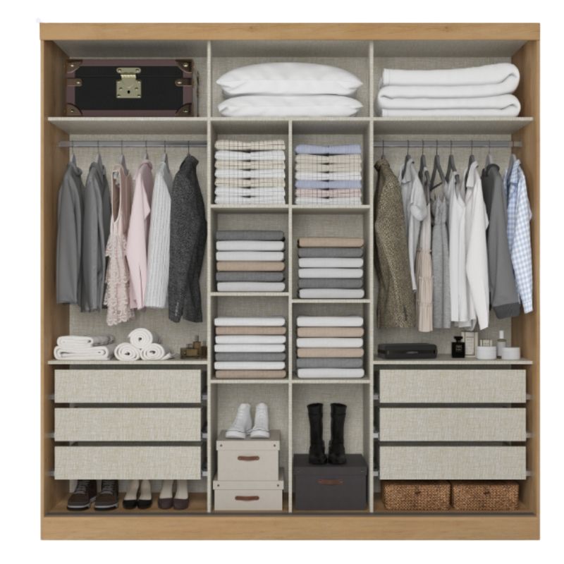 Guarda-Roupa-Casal-com-Espelho-2-Portas-de-Correr-em-MDF-Malaga-GlassTHB