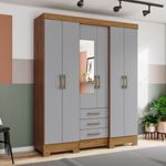 Guarda-Roupa-Casal-com-Espelho-6-Portas-3-Gavetas-B23-Henn