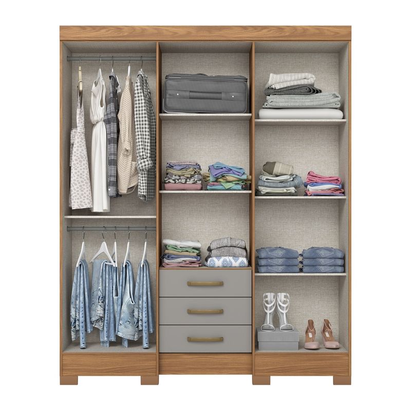 Guarda-Roupa-Casal-com-Espelho-6-Portas-3-Gavetas-B23-Henn