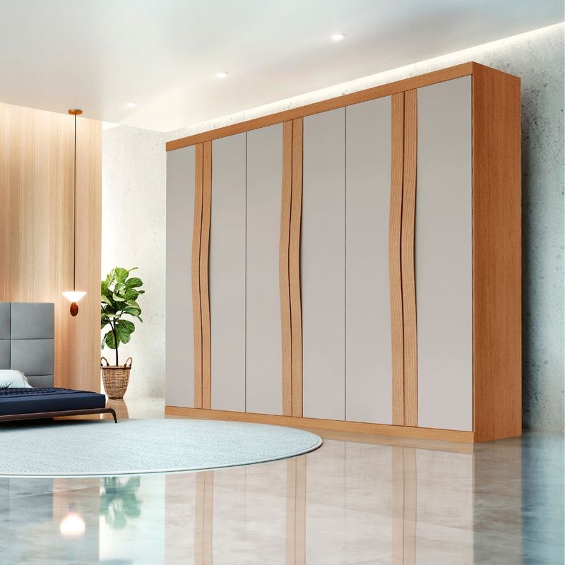 Guarda-Roupa-Casal-6-Portas-em-MDF-Linea-Rufato