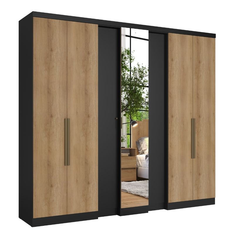 Guarda-Roupa-Casal-com-Espelho-7-Portas-Selecto-Plus-Glass-THB