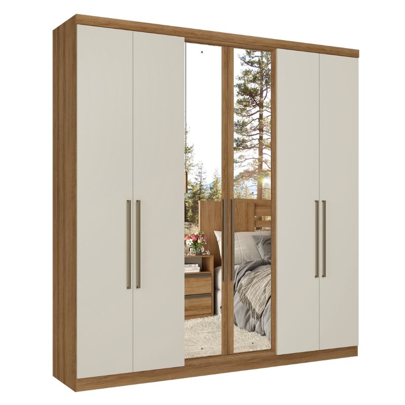 Guarda-Roupa-Casal-com-Espelho-6-Portas-Presence-Full-Glass-THB