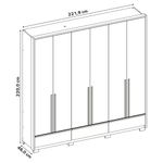 Guarda-Roupa-Casal-com-Pes-6-Portas-3-Gavetas-NT-6035-Notavel-Moveis
