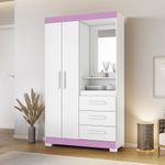 Guarda-Roupa-Solteiro-Flex-com-Espelho-e-Pes-2-Portas-3-Gavetas-NT-6020-Notavel-Moveis