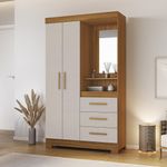 Guarda-Roupa-Solteiro-com-Espelho-e-Pes-2-Portas-3-Gavetas-NT-6020-Notavel-Moveis