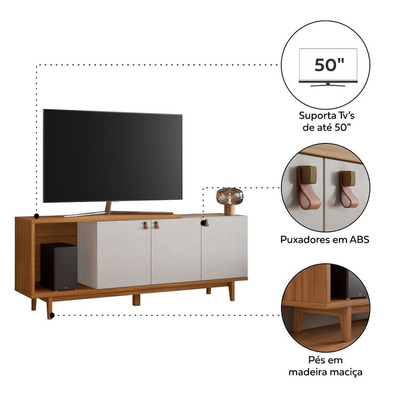Rack-para-TV-ate-50-Polegadas-3-Portas-com-Pes-de-Madeira-NT-1380-Notavel-Moveis