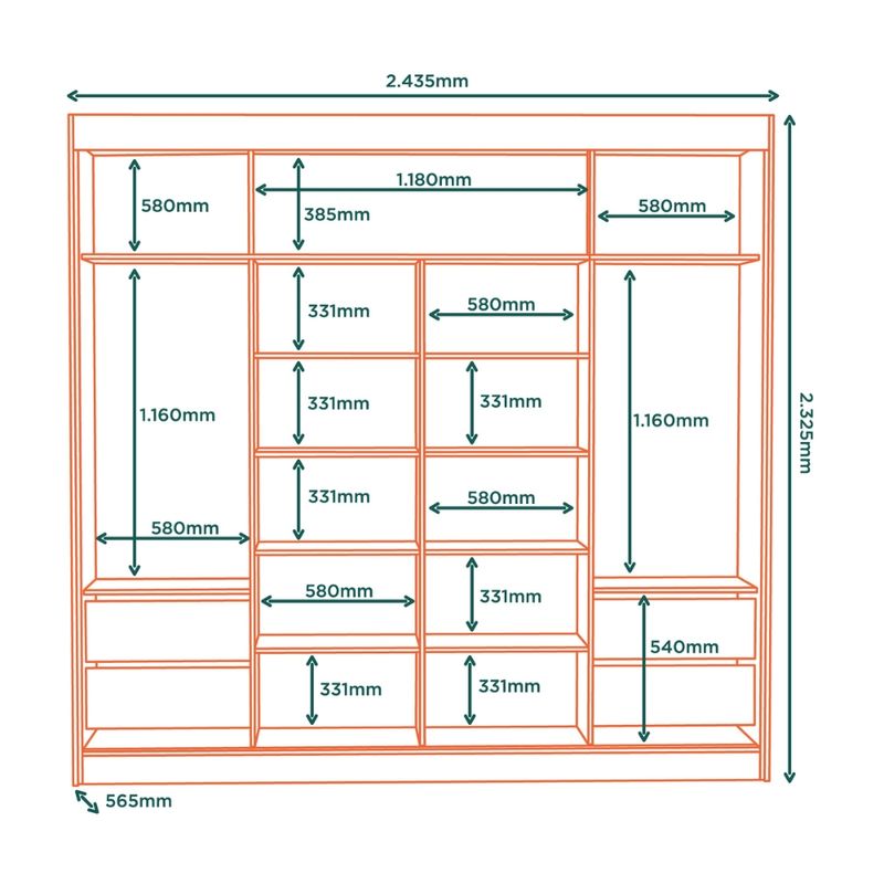 Guarda-Roupa-Casal-Ripado-2-Portas-de-Correr-em-MDF-Seul-Visao-Moveis