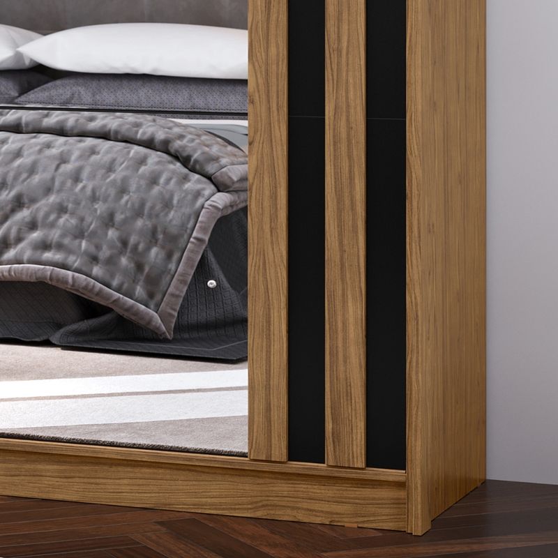 Guarda-Roupa-Casal-Ripado-com-Espelho-2-Portas-de-Correr-em-MDF-Seul-Visao-Moveis