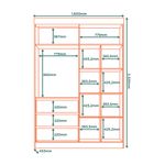 Guarda-Roupa-Solteiro-com-Espelho-3-Portas-3-Gavetas-em-MDF-Bagda-Visao-Moveis