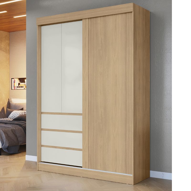 Guarda-Roupa-Solteiro-3-Portas-3-Gavetas-em-MDF-Bagda-Visao-Moveis